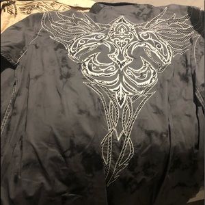 4 boutique men’s shirts affliction buckle XL